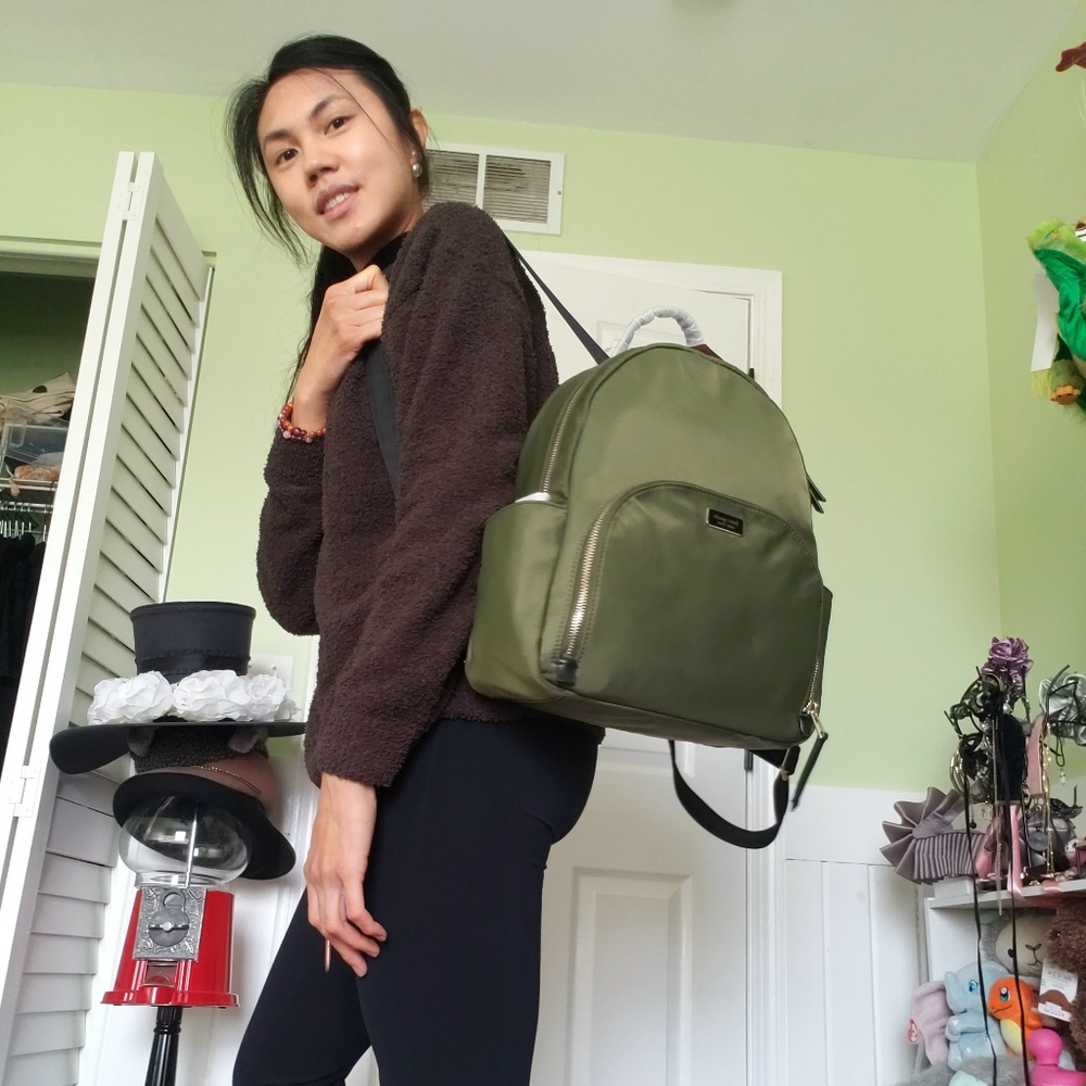 Kate Spade Green Backpack Large - Picture 6 of 6
